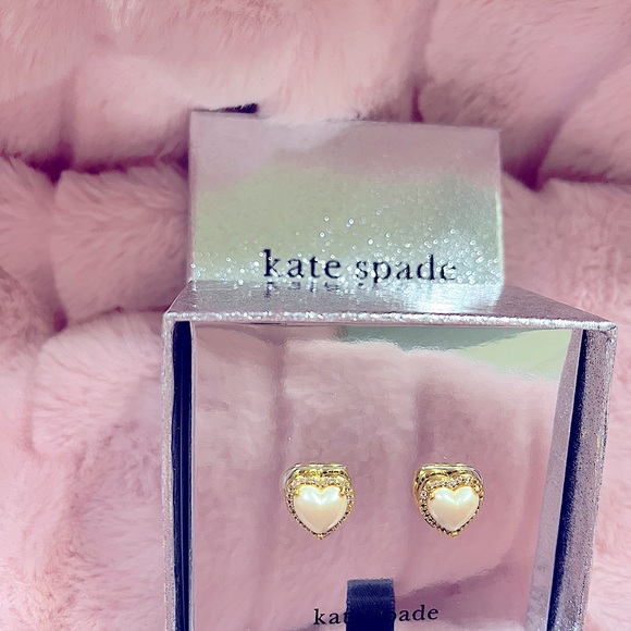 Kate Spade Cream “My Love” Heart Earrings-Part of a Collection (Sold Separately) - Picture 4 of 7